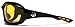 Oversized Choppers Men's Sport Padded Motorcycle Bikers Sunglasses BLACK MIDNIGHT YELLOW