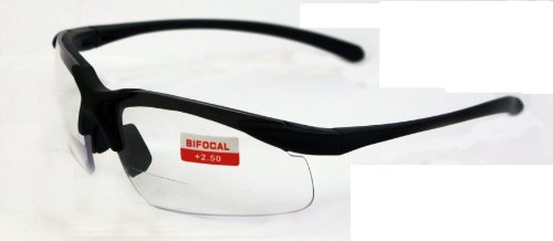 Two Pairs of Apex 2.5 Bifocal Safety Glasses, One Pair with Clear Lenses and One with Smoked