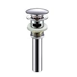 Senlesen Bathroom Faucet Vessel Vanity Sink Pop Up Drain Stopper with Overflow Chrome Finish