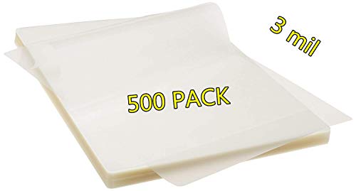 RyhamPaper Thermal Laminating Pouches, 9 x 11.5-Inches/Letter Size/3 mil, 500 Pack