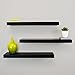 Kiera Grace Set of Three Maine Simple & Classic Decorative Engineered Wood Floating Wall Shelves for Home, Room, & Office, 24