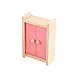 Soledi Wooden Doll Bedroom House Furniture Wardrob Bed Room Dollhouse Miniature Set For Kids Children Child Play Toy Gift