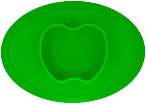 One-piece silicone placemat + bowl Silicone Baby Plate Safe Mini Feeding Placemat For Toddler,Kids,Infant With Strong Suction , FDA Approved, BPA Free