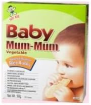 Hot Kids Baby Mum-Mum Vegetable Rice Rusk - 6 per case.