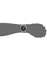 HUGO BOSS 1550021 - Reloj de cuarzo para hombre (acero inoxidable Amsterdam, correa de piel de becerro, talla 22), color gris