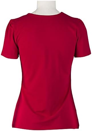 Vintage red tops sweetheart short sleeves pinup T-shirt for women