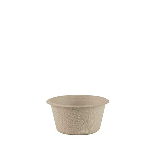 World Centric Unbleached Plant Fiber Cup, 2 Ounce - 2000 per case.