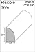 Flexible Moulding - Stain Grade - Oak Grain - Flexible Base Shoe Moulding - WM126 - 1/2" X 3/4" - 8' Length - Flexible Trim