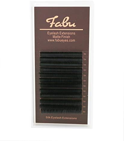 Fabu Individual Classic Eyelash Extensions, L+ Curl, MIX 9-16mm (0.12)