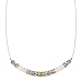 Silpada 'Canyon Dreams' Curved Bar Necklace with Crystals in Sterling Silver & Brass