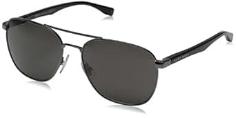 BOSS by Hugo Boss Men's B0701S Aviator Sunglasses, Dark