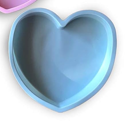 TTH Silikon Backform Kuchenform Rührkuchen Herz Form Herzform (BLAU)