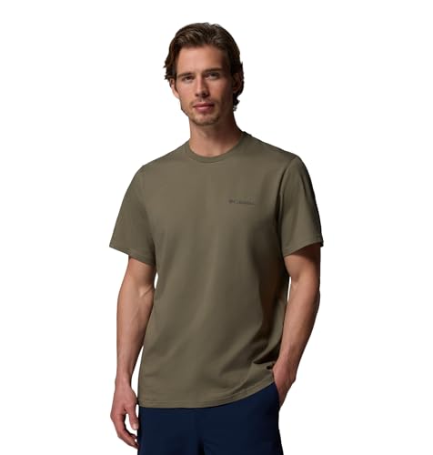 Herren Basic Tee Kurzarm T-Shirt Stone Green M