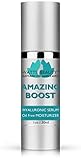 Watts Beauty Amazing Boost Hyaluronic Serum for Volumes of Moisture to Give Your Skin a Voluminous Boost While Taking Your Skin Care Routine to the Next Level - Smoothing Face Moisturizer (1oz)