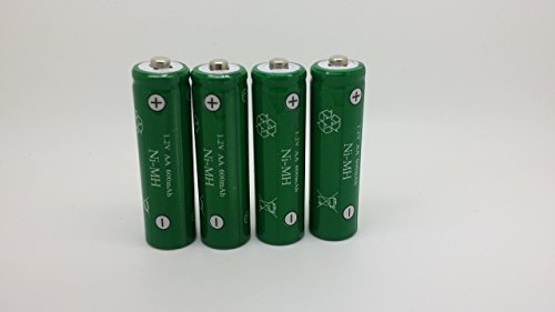 4 pieces AA 600mAh Ni-Mh Rechargeable Battery Garden Solar Landscape Path Lights (can replace >300mAh NiCd AA, 600mAh NiCd, or any 300 /600Ni-Mh cells with 100% longer running time)