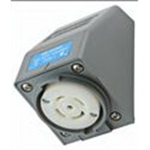 Hubbell Wiring HBL2810AR Safety-Shroud Twist-Lock Single ... 30 twist lock receptacle wiring diagram 