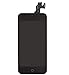 iRepair Master For iPhone 5C LCD Display Screen Touch Digitizer Full Assembly Replacement with Home Button, Front Camera, Ear Speaker, Repair Tools and Tempered Glass, Black