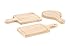 Kikkerland PM18 Serving Trays (Set of 6), Mini, Brown