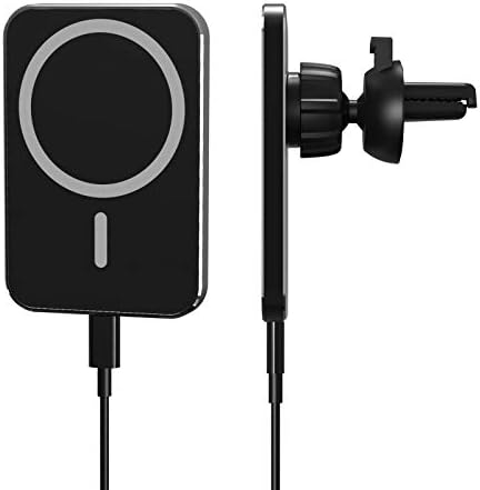 Hatalkin マグネット式 車載ホルダー Compatible With Iphone12 12 Pro Max Mini Iphone12 人気 おすすめ Iphone12 15w 車載 Magsafe 最大 スタンド ブラック 急速充電 ワイヤレス充電器 コンパクト