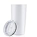 MASVIS 20oz Tumbler Double Wall Vacuum Insulated Coffee Mug Stainless Steel Coffee Cup with Lid, Travel Mug Works Great for Ice Drink, Hot Beverage (1 pack, Navy)