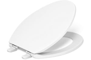KOHLER 20110-0 Brevia, Slow Close Toilet Seat, Elongated Toilet Seat, Grip-Tight Bumpers Quick-Attach Hardware, White