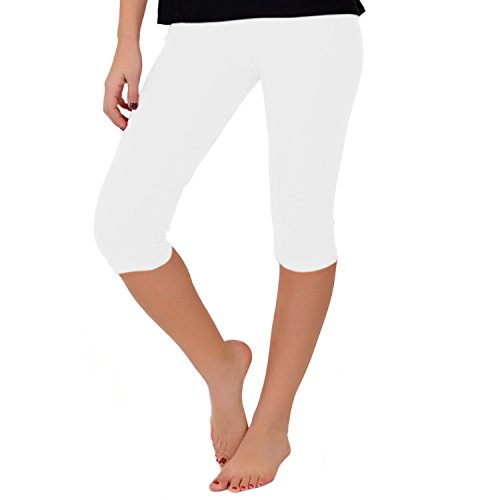 Buy Women's Knee-Length Leggings | Stretchy Leggings | Cotton Spandex |  X-Small-7X Adult Online at desertcartAntigua and Barbuda