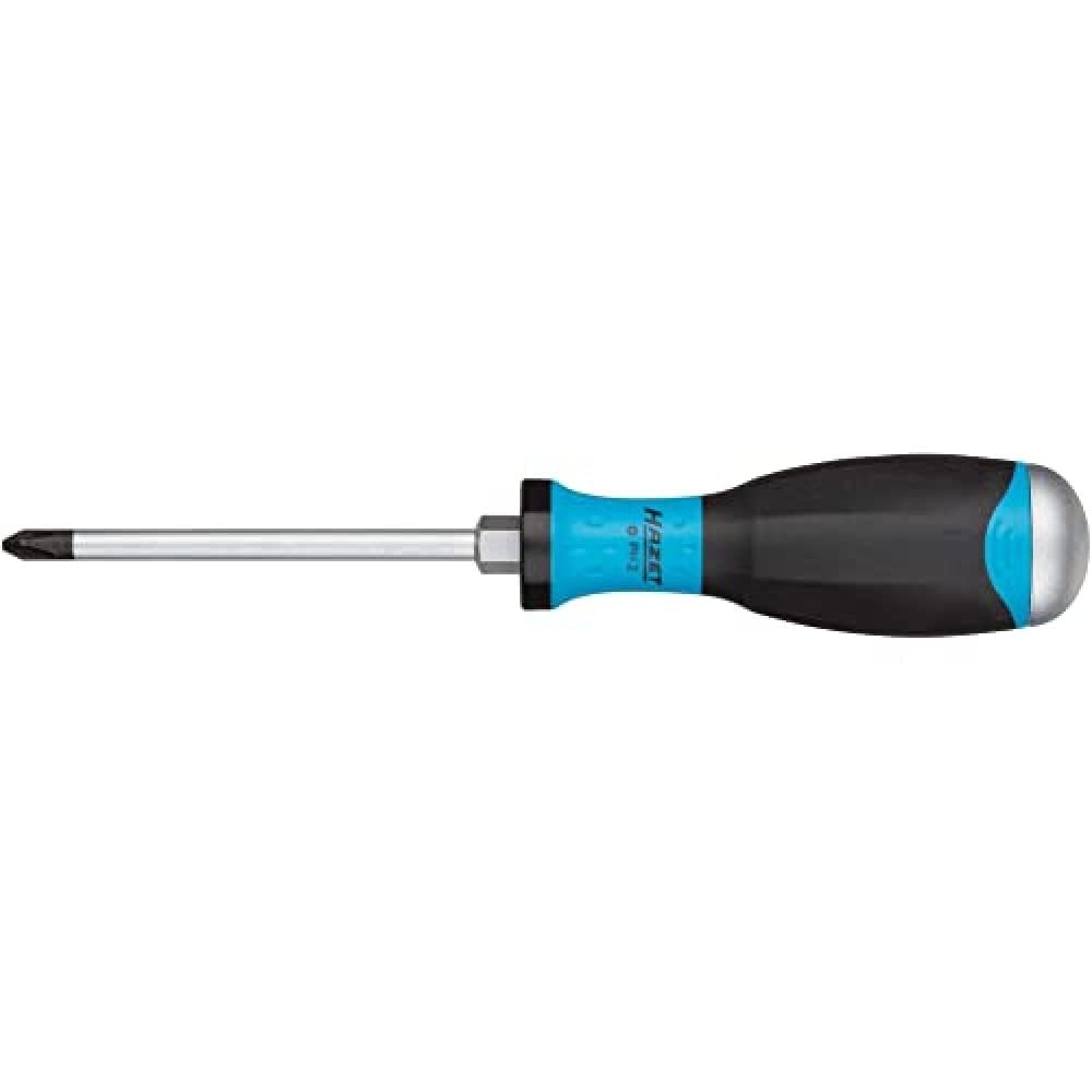 Hazet 810U-PH3 Cross Head Screwdriver, Pack of 1, Matt Chrome Blade, Burnished