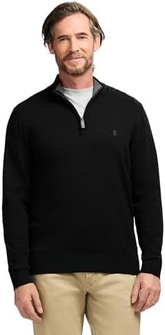 Chaps Performance Mens Coolmax Newport Navy Blue Stretch Mock Neck