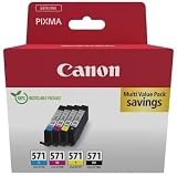 Canon CLI-571 Ink 4 Cartridge Pack Black Cyan Magenta Yellow view 7