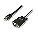 gofanco Mini DisplayPort to VGA Adapter Cable 6 Feet Gold Plated Mini DP to VGA Cable Thunderbolt 2 Compatible for Apple MacBook, Surface Pro, Chromebook and Laptops with Mini DisplayPort (mDPVGA6F)