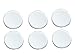 Biedermann & Sons 4-Inch Round-Shaped Beveled Mirror Plates, Set of 6