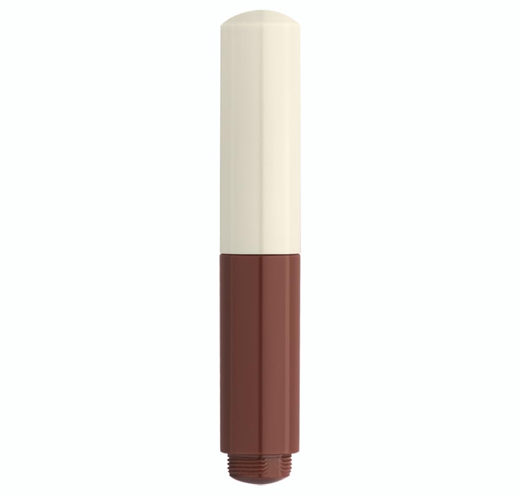 czxwyst Majohn Wancai II Mini Fountain Pen Pocket Travel Ink Pen (Fine Nib, Brown and White)