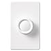 Lutron Electronics D-600PH-DK Single Pole Push Rotary Dimmer, 600-watt, White/Ivory