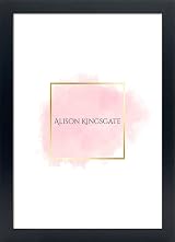 Alison Kingsgate Sleek 8X6 Picture Frame Black Engineered Wood Shatterproof view 9