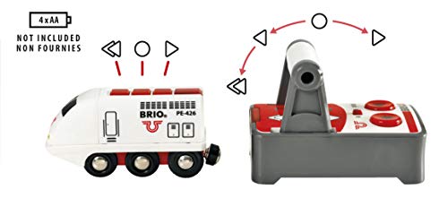 BRIO World 33510 IR Express Reisezug - Elektrische Lokomotive mit Fernsteuerung - Zubehör- Kleinkindspielzeug empfohlen ab 3 Jahren – Bild 5