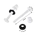 4 Pack Plastic Toilet Seat Hinge Bolts and Nuts Washers for Top Mount Toilet Seat Hinges