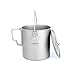 SONHUC Titanium Pot with Bail Handle Camping Cookware with Lid for Backpacking Hiking Camping 25.62 oz / 37.58 oz / 42.71 ozthumb 1