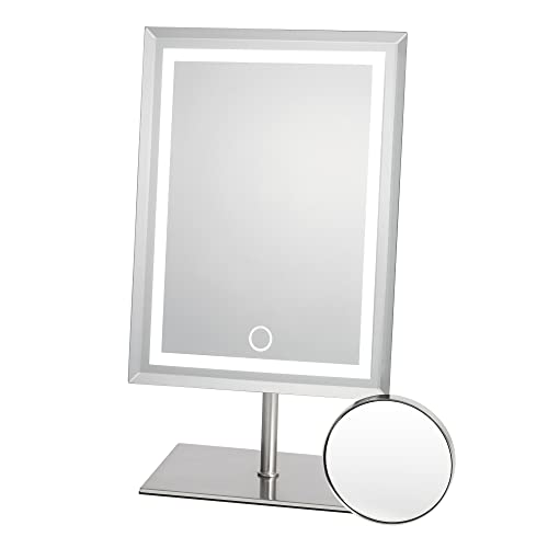 Waneway Full Metal Vanity Mirror, Lighted Makeup Mirror with 80 LEDs