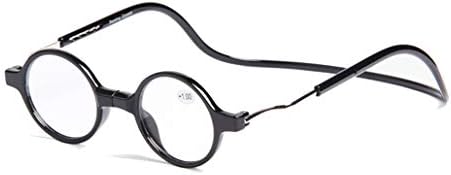 Reading Glasses Eyeglasses Eyewear Transparent and Optical Power Magnetic Adjustable Neck Hanging Presbyopia Eye Strain Vision Lenses Men Women Prescription +1.0 to +4.0