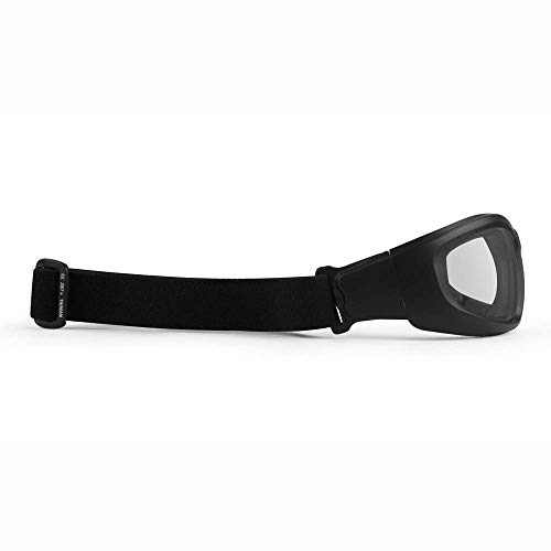 2 Pairs Epoch Motorcycle Goggles with Black Frames and Clear Smoke Lenses - Thumbnail 3