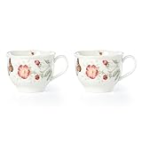 Lenox Butterfly Meadow 2-Piece Latte Mug Set, 1.70