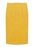 Choies OL Women Work Wear Plain Color High Waist Long Slim Pencil Midi Skirt
