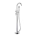 KES Brass Freestanding Bathtub Faucet Floor Mounted Bath Tub Filler Faucets with Hand Held Shower Head Chrome, L5801