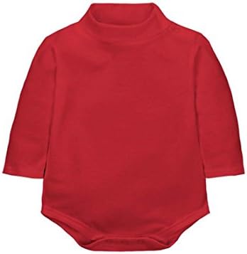 Baby Boys Girls Bodysuit Turtleneck Cotton Long-sleeve 5 Color Available (9M(23.6--27.6 inches), 3)
