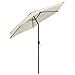 VonHaus 8.8 Feet (2.7meter) Steel Powder Coated Ivory Garden Patio Parasol Umbrella