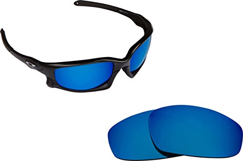 New SEEK Replacement Lenses Oakley SPLIT JACKET - Polarized Blue Mirror