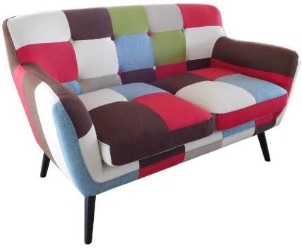 Divano 2 Posti Divanetto Tessuto Sofa Poltrona Relax