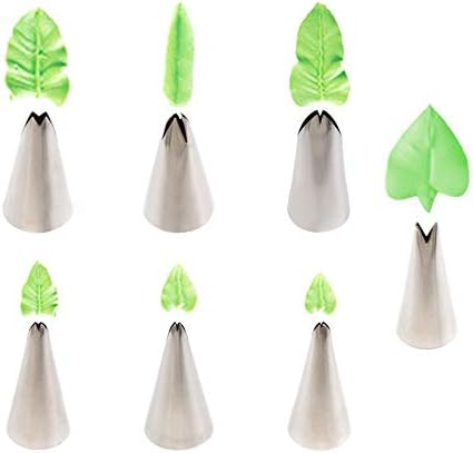 7Pcs Cake Nozzle Decorating Set Cream Frosting Icing Piping Bag Tips Stainless Steel Cake Decoration