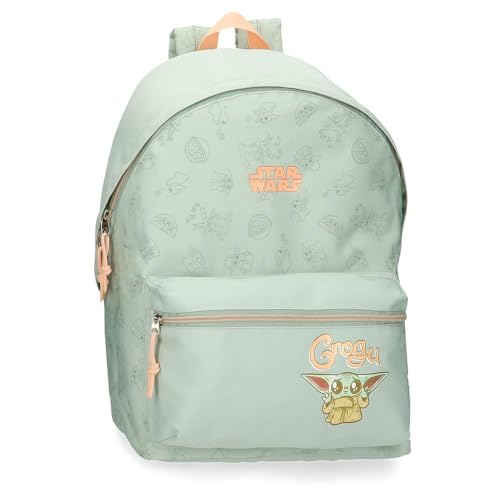 Joumma Star wars Grogu Zaino scuola con carrello verde 31 x 44 x 15 cm Poliestere 20,46 L, Verde, Zaino scuola con carrello