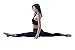 Helisopus Women's Strappy Crisscross Back Support Yoga Gym Sports Bra Tops Black